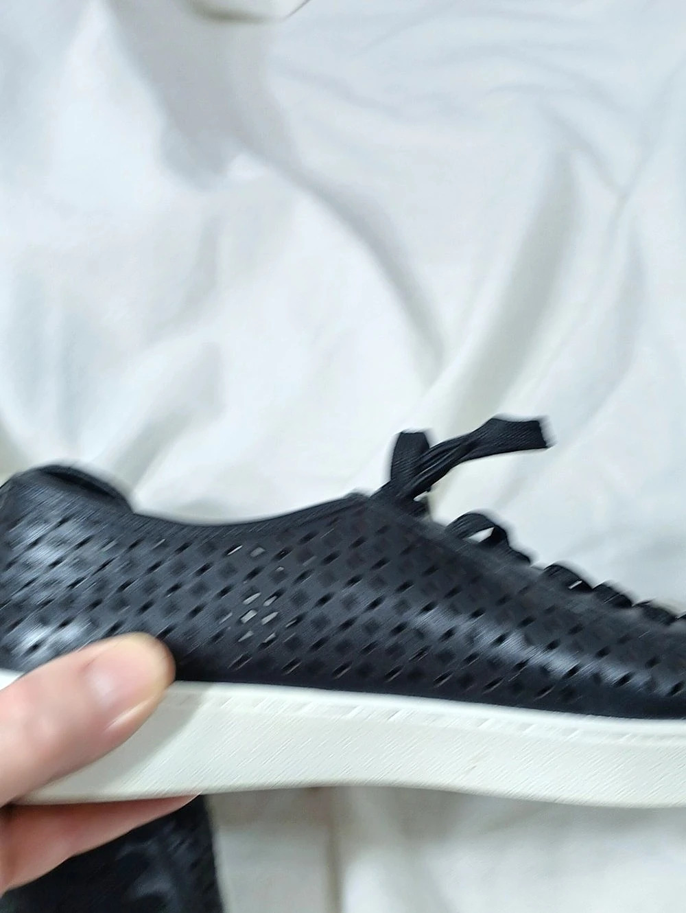 Michael Kors Perforated Leather Sneakers in Black - Picture 9 of 13